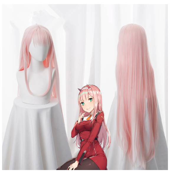 Pink-Haired Pilot Uniform Cosplay Dress & Wig – view 4