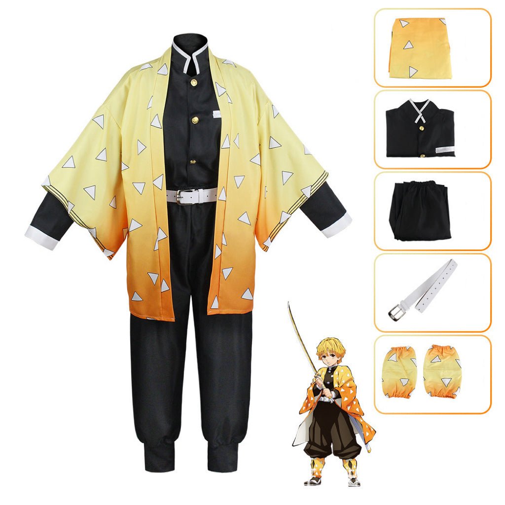 Yellow Anime Swordsman Costume