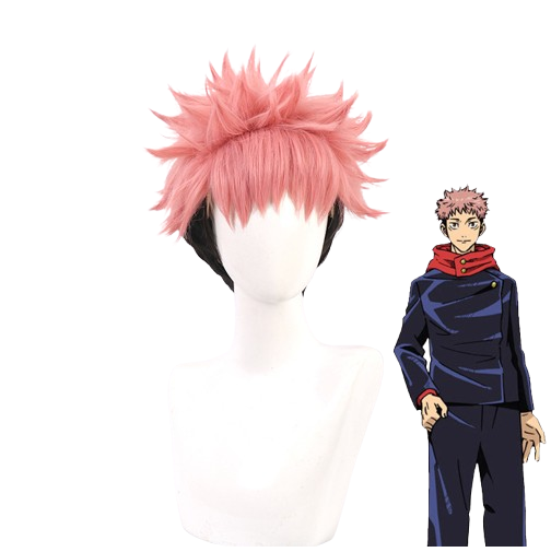 Pink Undercut Anime Sorcerer Wig