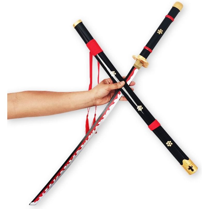 Anime Pirate Black Enma-Style Swordsman Wooden Sword